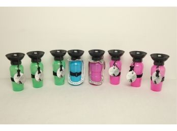 8 New Travel Dog Cups ~ Highwave 'AutoDogMug' ~ Pink, Blue, & Green
