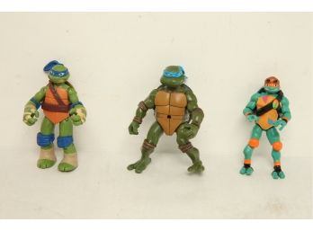 3 Teenage Mutant Ninja Turtle Action Figures