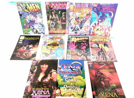 Mixed Group Of Comics,  Raiders Of Lost Ark, Xena, X-men, Stormwatch, Xforce And More