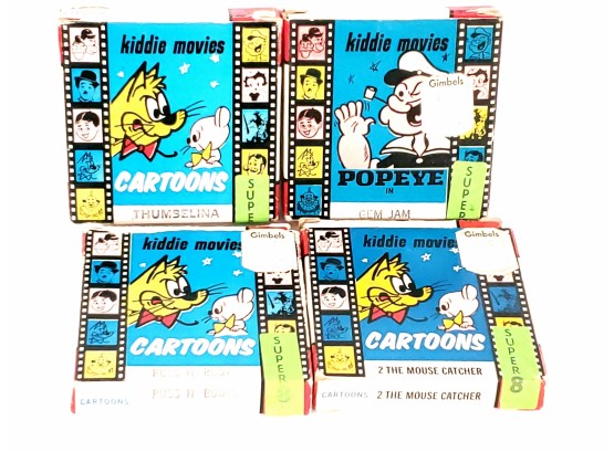 Collection Of 4 Super 8 Kiddie Movies