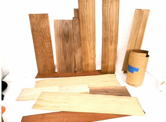 Mixed Lot Of Veneer Pieces For Wood Working