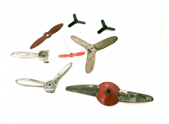 Group Of Vintage Toy Airplane Propellers For Parts And Restoration
