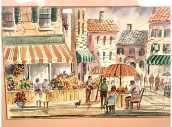 M. Bovey Watercolor Painting