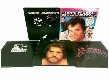 Group Of Vinyl Records,dick Clark, Godfather, More