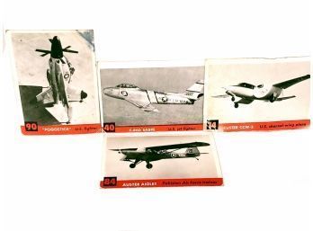 Group Of 4 Vintage TCG Airplane Cards