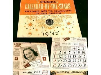 Wall Size 1942 McKesson & Robbins Calendar