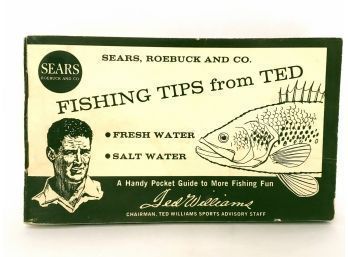 Vintage Sears, Roebuck Fishing Tips From Ted Williams Pocket Guide