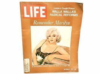 Sept 8 1972 Life Magazine,Marilyn Monroe Cover