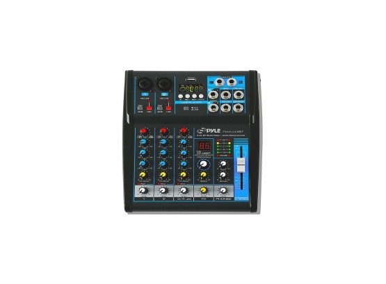 Pyle PMXU43BT Bluetooth 4 Ch. Studio / DJ Controller Audio Mixer Console System