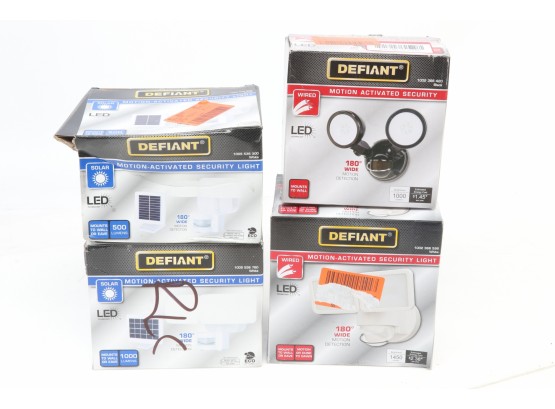 Group Of 4 Defiant Motion Activated Security Lights
