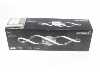 Artika Swirl 27 In. Chrome LED Vanity Light Bar Elegant, Modern Design