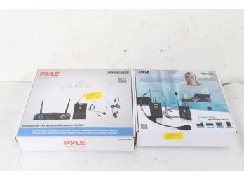 Pair Of Pyle Wireless Microphone Systems PDWM12UH & PDWM1988B