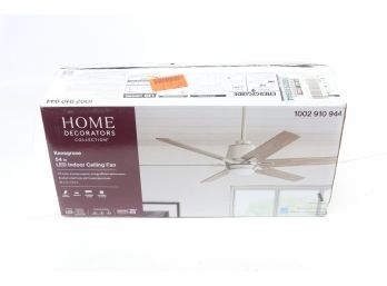 Kensgrove 54 In. Integrated LED Brushed Nickel Ceiling Fan With Light And Remote