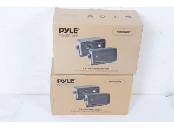 Pair Of Pyle PDWR42BBT Bluetooth 3.5' 200W Weatherproof Outdoor Speaker System