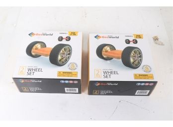 2 Boxes Of Hurtle HURWHEL2 Magnetic Wheels Set Compatible With Standard Size Magnetic Tiles