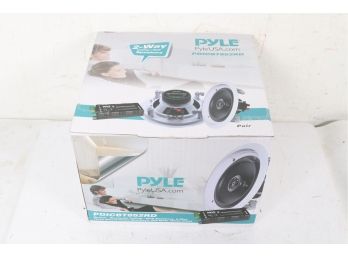 Dual 8 Bluetooth Ceiling / Wall Speakers, 2-Way Flush Mount Home Speaker Pair