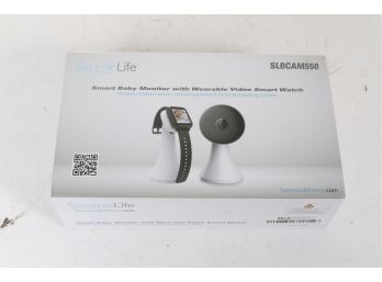 SereneLife SLBCAM550 Smart Wireless Baby Monitor W/ Wearable Video Smart Watch New