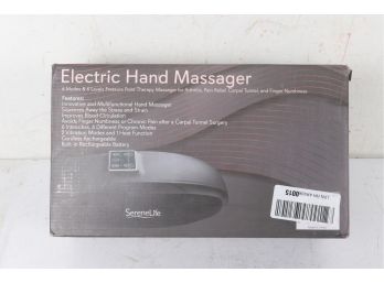 SereneLife Electric Acupressure Palm Hand Massager W/Air Pressure Heat Compress