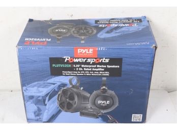 Pyle PLUTV52CH 5.25'' Waterproof Marine Speakers  2 Ch. Rated Amplifier 199.99 Retail