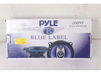 Pyle PL53BL 5.25' 200W 3-Way Car Audio Triaxial Speakers Stereo Blue