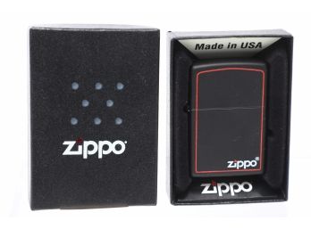 Red Black 218ZB New Zippo Lighter