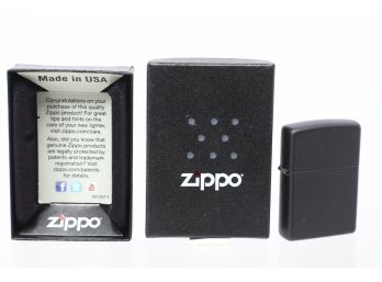 Matte Black 218 Zippo Lighter