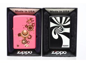 Pink And Black&White Zippo Lighters