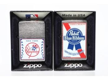 Pabst Blue Ribbon Yankees 24583 Zippo Lighters