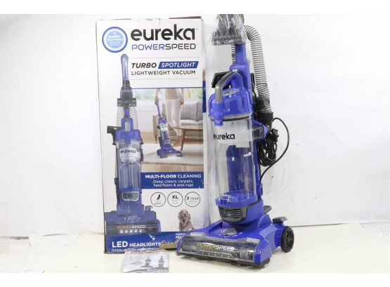 Eureka PowerSpeed Turbo Spotlight Lightweight Upright 12.6' Cleaning Path Blue