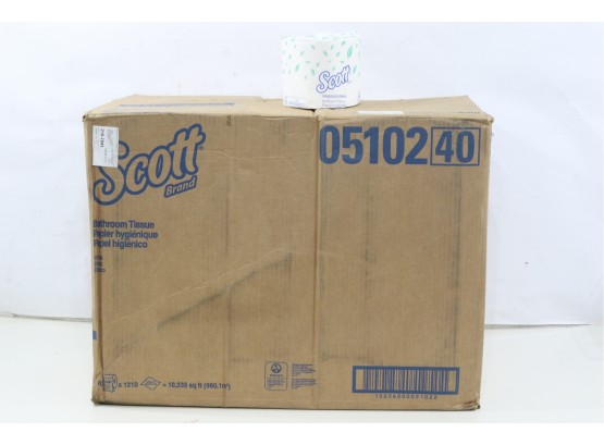 80 Rolls Of Scott Commercial Standard Roll Toilet Paper, Individually Wrapped