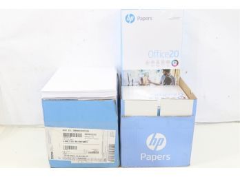 2 Boxes Of HP Office Paper, 92 Brightness, 20 Lb - White (2500 Sheets Per Carton)