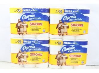 4 Charmin Essentials Strong 1-Ply Mega Roll Bathroom Tissue, 451 Sheets, 9PK -