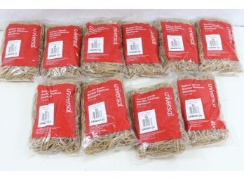 10 Bags Of Rubber Bands, Size 33, 3-1/2 X 1/8, 640 Bands 1lb Pack