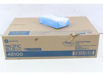 30 Pacific Blue Select 2-Ply Facial Tissue Flat Box 100 Count 1 Pack