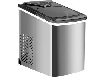 Northair Stainless Steel Portable Countertop Ice Maker With Ice Scoop And Basket 26 Lb.