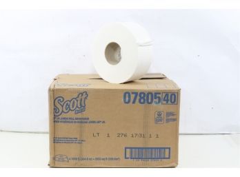 12 Rolls Of Scott Jumbo Jr. 2-Ply Toilet Paper Rolls 1000ft