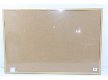 Mastervision Value Cork Bulletin Board With Oak Frame, 24 X 36, Natural