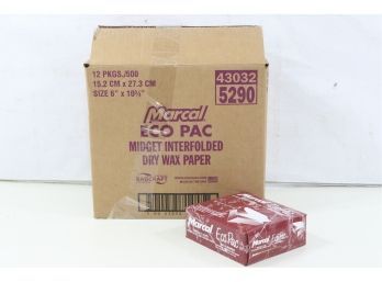 12 Boxes Of Eco-Pac Natural Interfolded Dry Wax Paper, 6 X 10, 1 Each