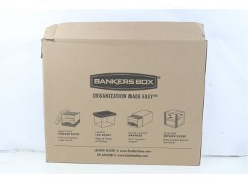 Bankers Box 00703  Stor/File Storage Box With Lift-Off Lid, 12 Pack