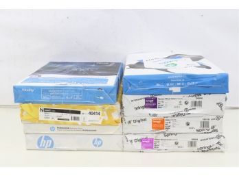 8 Reams Of Misc. 11'x17' 20, 60,67,90lb Copy Paper Includes Hammermill, Springhill & Hp