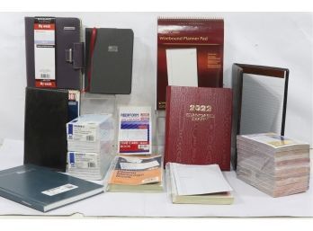 Large Group Of Misc. Books Includes, Weekly Planners, Diary, Time Card, Sales Books,ect