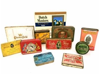 Mixed Lot Of  Vintage Tobacco Tins