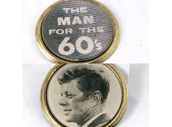 Vintage JFK  Kennedy 1960s Holographic Pin