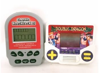 Double Dragon And Classic Blackjack Handheld Video Games