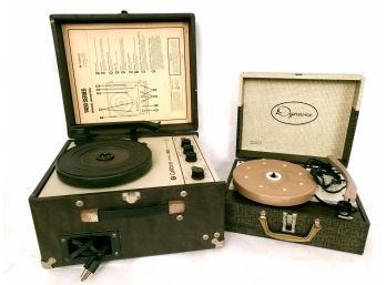Pair Of Portable Truntable Record Players