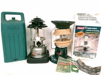 Vintage Coleman 285 And Electric Ignition Lantern