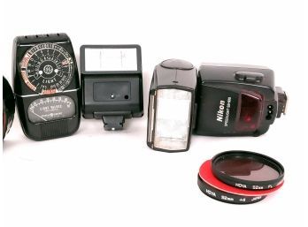 GE Light Meter, Hoya Filters, Nikon Flash Camera Accessories