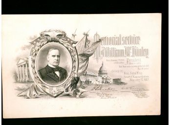President William McKinley Memorial Service Announcement