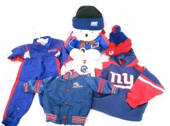 Collection Of Vintage NY Giants Kids Jackets And More