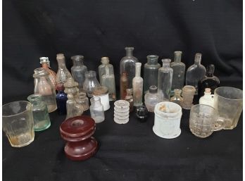 Mixed Antique Glass Bottle Collection